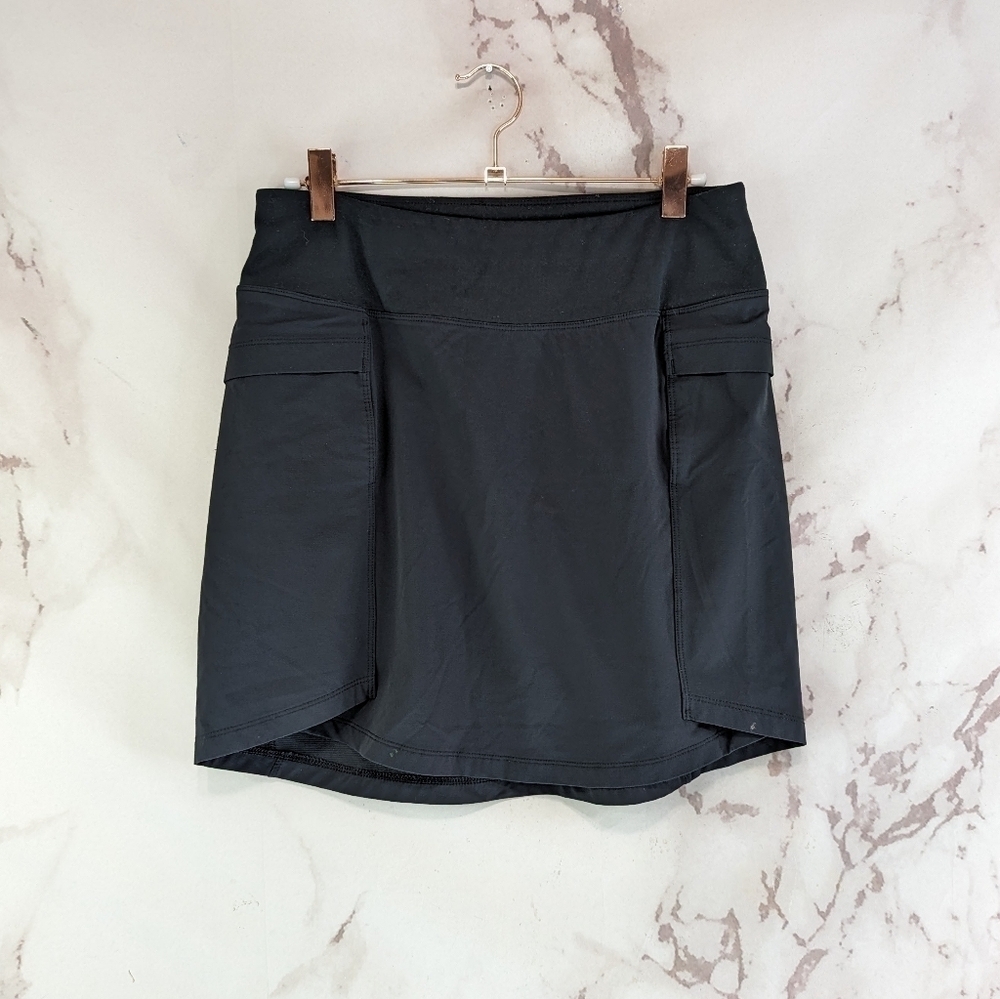 REI Skirt Womens XS Black Hiking Camp Mini Short Nylon Stretch Co Op Active